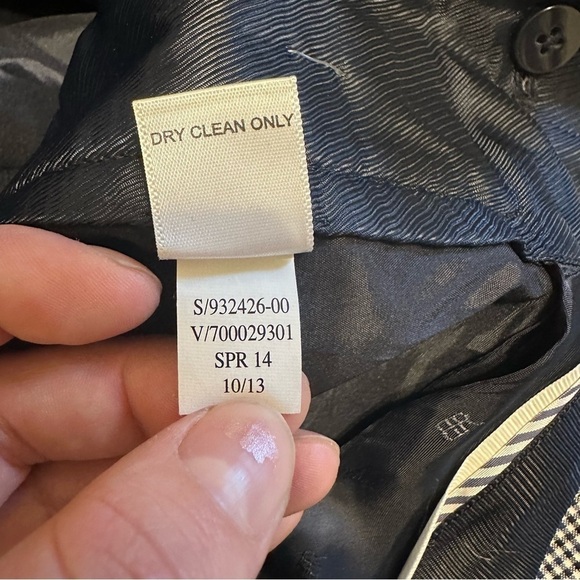 Banana Republic Wool Plaid Martin Fit Ankle Pant Lined Trouser Size 12 - Picture 5 of 5